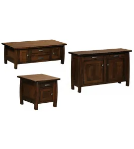 Grand Teton Cabinet Occasional Table Set