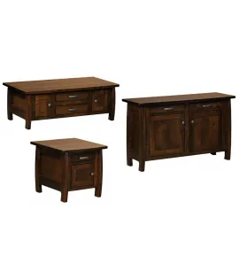 Grand Teton Cabinet Occasional Table Set