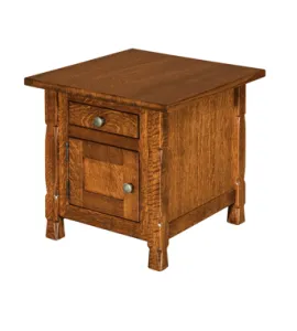 Rock Island Cabinet End Table