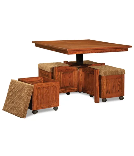 5 pc. Square Table Bench Set