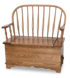 Bent Feather Bow Bench