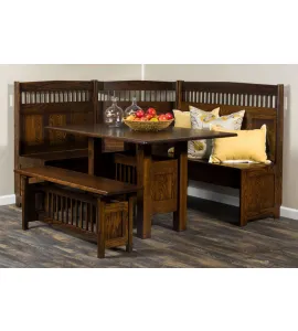 Classic Mission Dining Nook Set