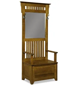 Classic Mission Hall Storage Seat