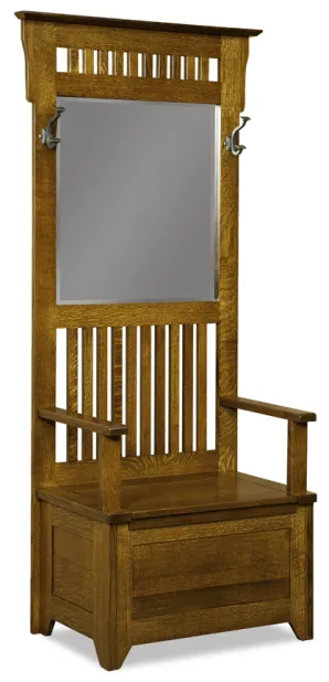Classic Mission Hall Storage Seat