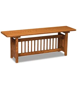Classic Mission Trestle Bench