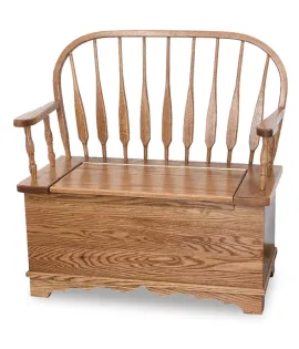 Low Feather Bow Bench