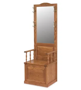 Raised Panel Hall Storage Seat