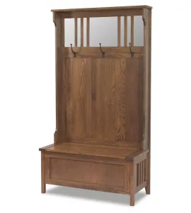 Rustic Hall Storage Bench