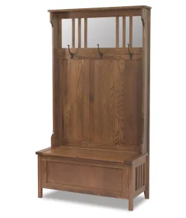 Rustic Hall Storage Bench