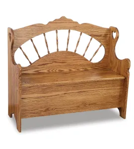 Sunrise Spindle Storage Bench