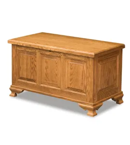 Triple Raised Panel Cedar Chest