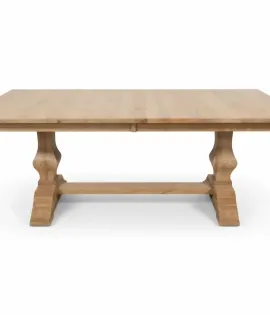 Jessica Double Pedestal Dining Table, Brown Maple, D22N11322 Granola QUICK SHIP - 30% Off or Best Offer