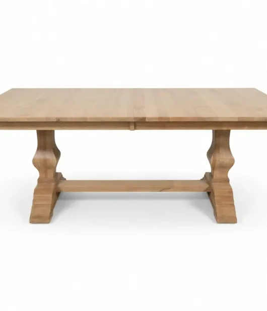 Jessica Double Pedestal Dining Table, Brown Maple, D22N11322 Granola QUICK SHIP - 30% Off or Best Offer