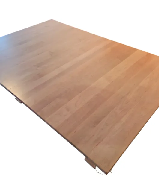 Jessica Double Pedestal Dining Table, Brown Maple, D22N11322 Granola QUICK SHIP - 30% Off or Best Offer