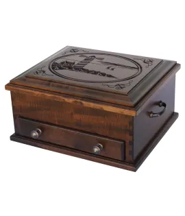 Jewelry Chest with Lighthouse Lid