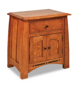 Boulder Creek  1 Drawer 2 Door Night Stand
