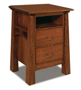 Artesa 2 Drawer Night Stand with Opening