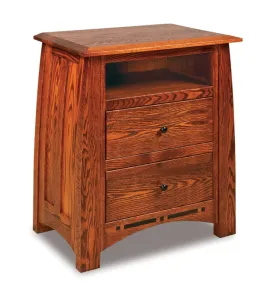Boulder Creek  2 Drawer Night Stand with Opening