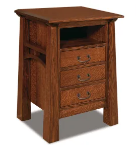 Artesa 3 Drawer Night Stand with Opening