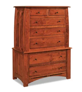 Boulder Creek  7 Drawer Chest on Chest