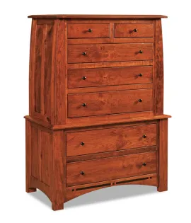 Boulder Creek  7 Drawer Chest on Chest