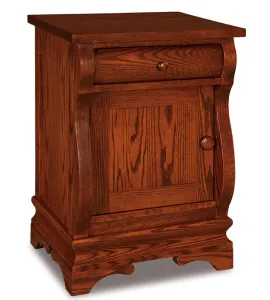 Chippewa Sleigh 1 Drawer 1 Door Night Stand