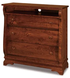 Chippewa Sleigh 3 Drawer Media Chest