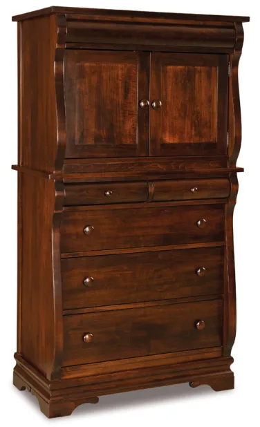 Chippewa Sleigh Chest Armoire
