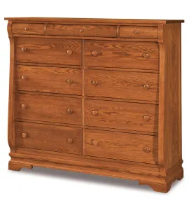 Chippewa Sleigh 11 Drawer Double Chest