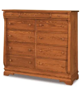 Chippewa Sleigh 11 Drawer Double Chest