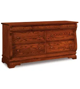Chippewa Sleigh 65" 7 Drawer Dresser