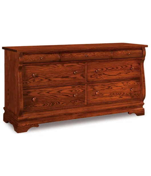 Chippewa Sleigh 65" 7 Drawer Dresser