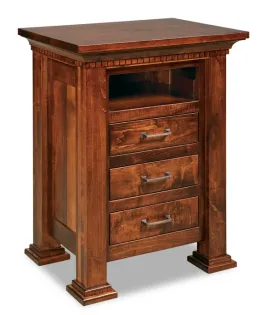 Empire 3 Drawer Night Stand with Opening