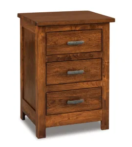 Flush Mission 3 Drawer Night Stand