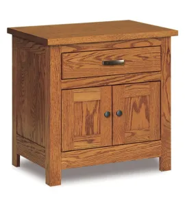 Flush Mission 25" 1 Drawer 2 Door Night Stand
