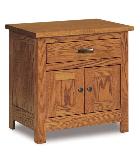 Flush Mission 25" 1 Drawer 2 Door Night Stand