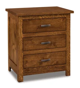 Flush Mission 3 Drawer Night Stand