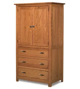 Flush Mission 3 Drawer 2 Door Armoire