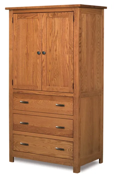 Flush Mission 3 Drawer 2 Door Armoire