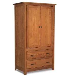 Flush Mission 2 Drawer 2 Door Armoire