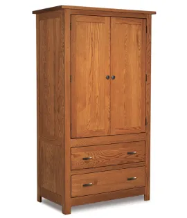 Flush Mission 2 Drawer 2 Door Armoire