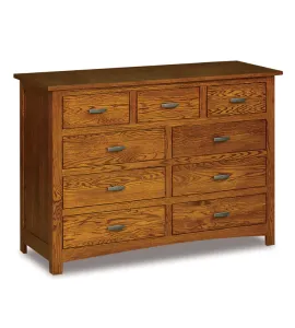 Flush Mission 59" 9 Drawer Mule Dresser