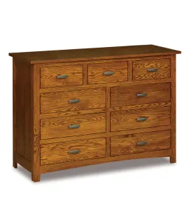 Flush Mission 59&quot; 9 Drawer Mule Dresser