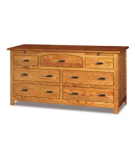 Flush Mission 7 Drawer Dresser with Jewelry Drawer