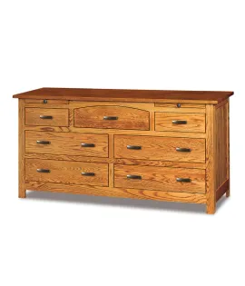 Flush Mission 7 Drawer Dresser with Jewelry Drawer