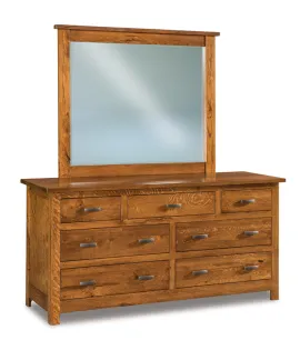 Flush Mission 66&quot; 7 Drawer Mule Dresser