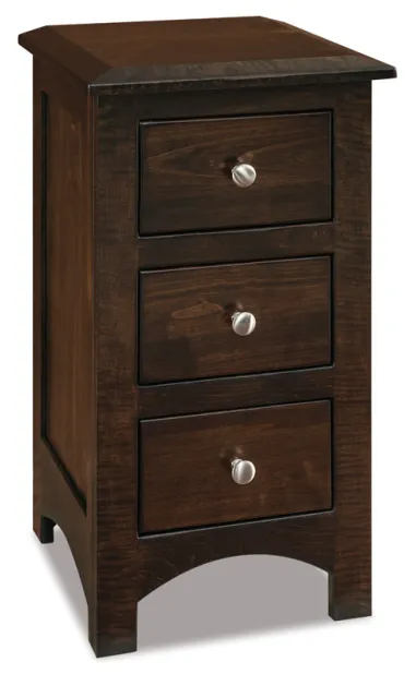JR Finland 15" 3 Drawer Night Stand