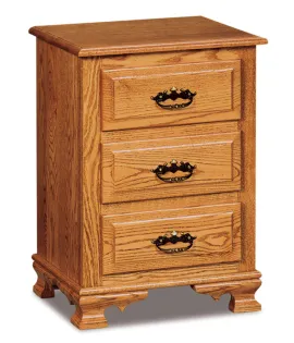 JR Heritage 3 Drawer Night Stand