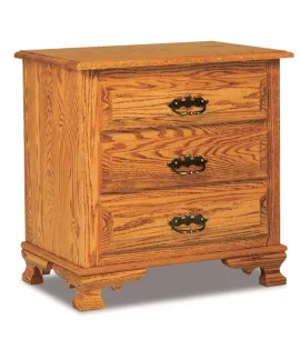 JR Heritage 3 Drawer Night Stand