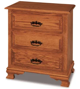 JR Heritage 3 Drawer Night Stand